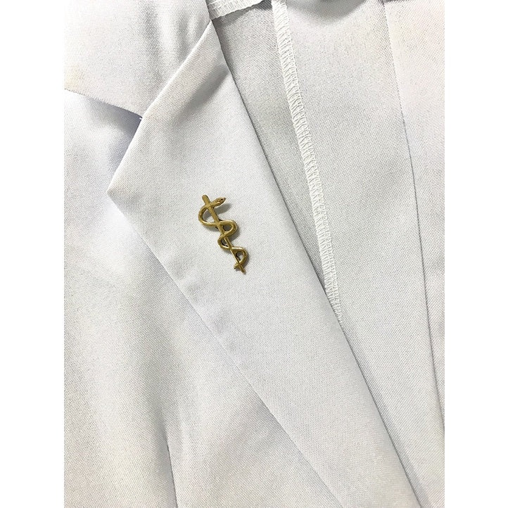 KAIROS Doctor’s Pin The Rod of Asclepius Pin for Medical Professionals Medwear Accessories