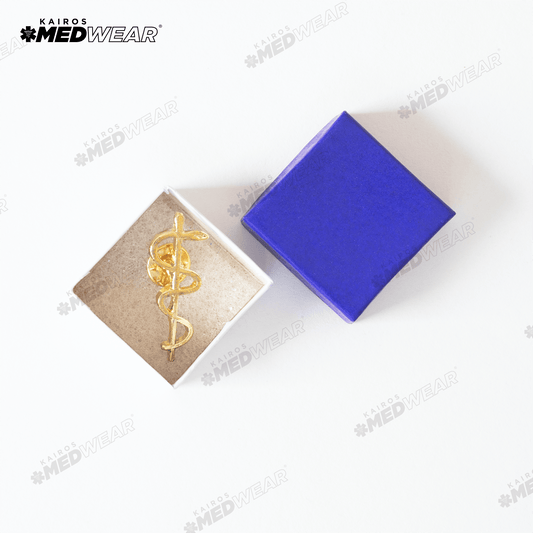KAIROS Doctor’s Pin The Rod of Asclepius Pin for Medical Professionals Medwear Accessories