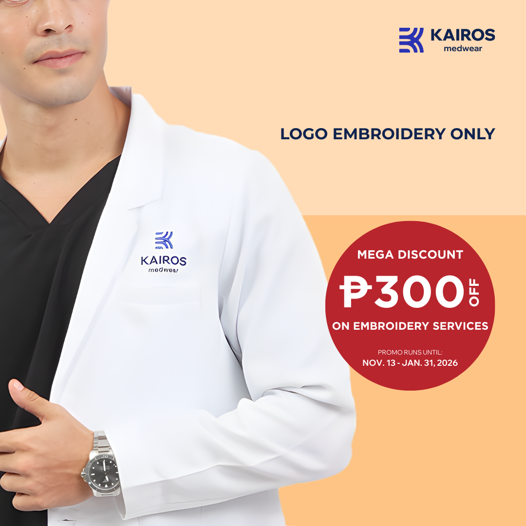 KAIROS MEDWEAR EMBROIDERY ONLY ADD ON for Scrubs and Coats Sewing Accessory Type Patch (NO GARMENT)