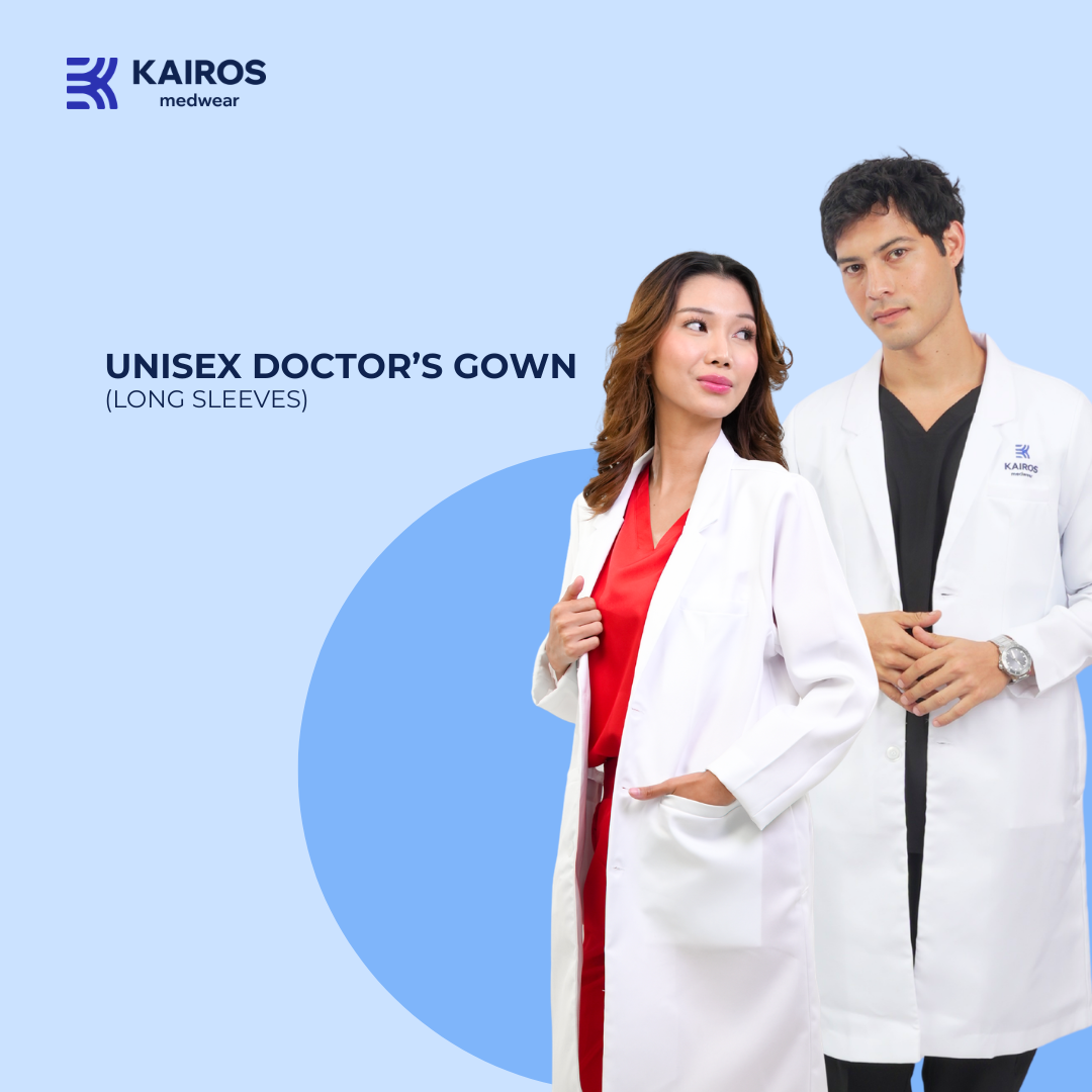 [NO EMBROIDERY] KAIROS Doctor's Gown Laboratory Gown Gabardine White Fabric Suit Blazer