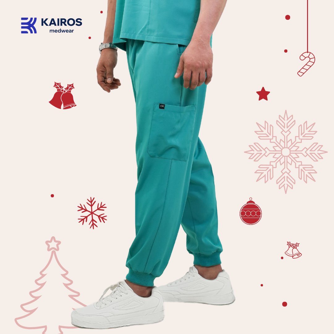 [MALE BOTTOMS ONLY] KAIROS SCRUB SUITS BOTTOM FOR MALE | PureComfort Fabric Technology