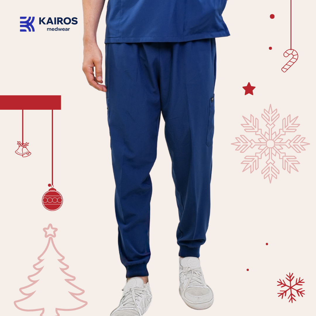 [MALE BOTTOMS ONLY] KAIROS SCRUB SUITS BOTTOM FOR MALE | PureComfort Fabric Technology