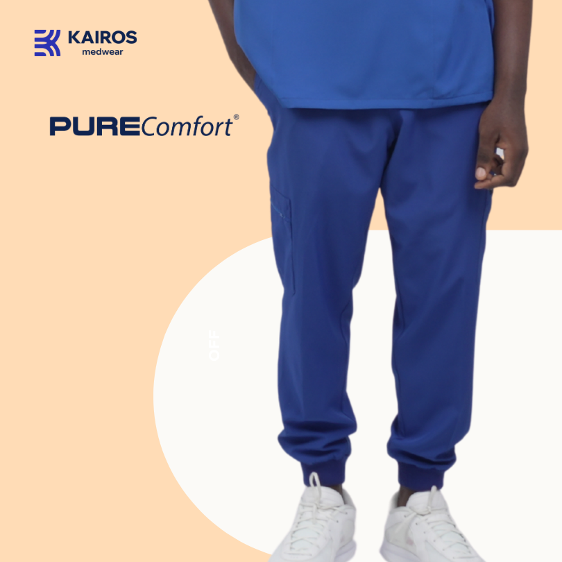[MALE BOTTOMS ONLY] KAIROS SCRUB SUITS JOGGER BOTTOM FOR MALE | PureComfort Fabric Technology