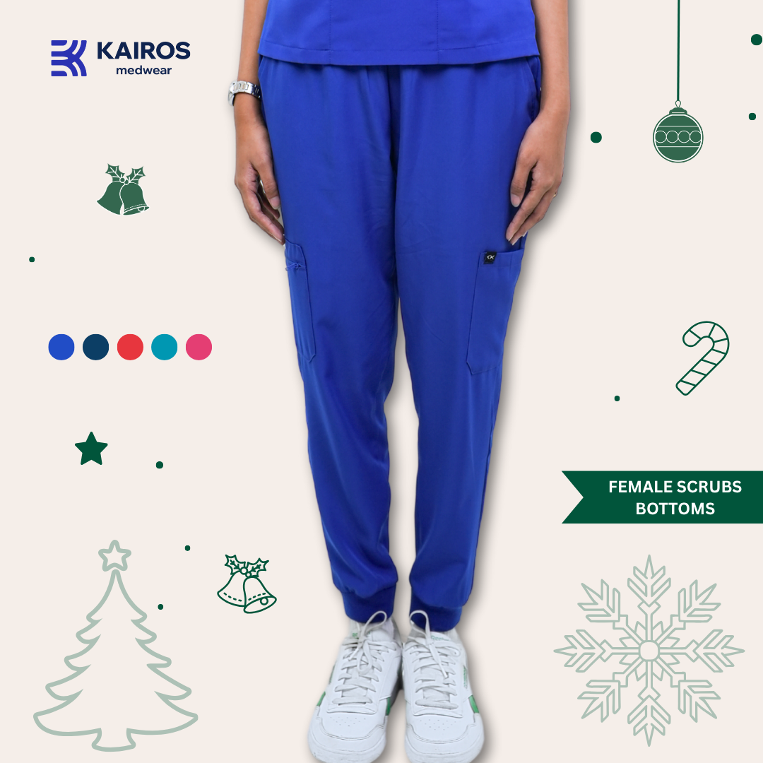 [FEMALE BOTTOMS ONLY] KAIROS SCRUB SUITS BOTTOM FOR FEMALE | PureComfort Fabric Technology