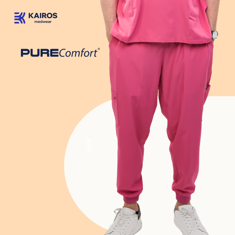 [MALE BOTTOMS ONLY] KAIROS SCRUB SUITS JOGGER BOTTOM FOR MALE | PureComfort Fabric Technology