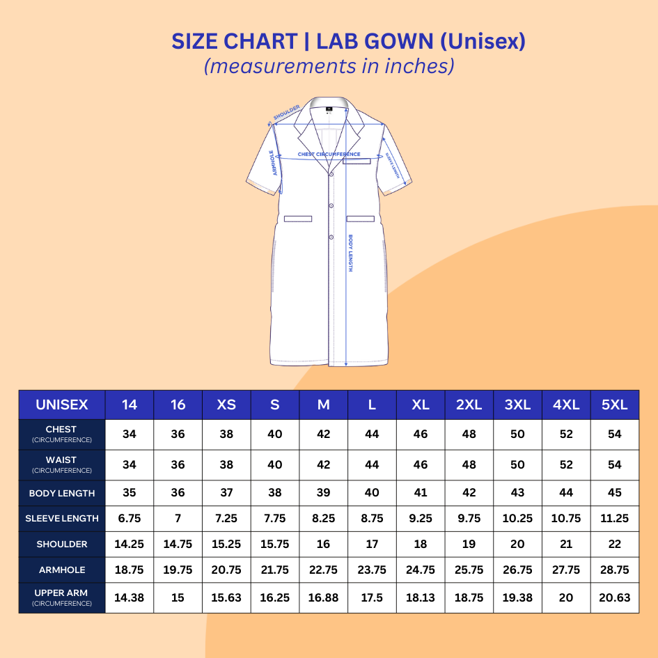 [NO EMBROIDERY] KAIROS Laboratory Gown Short Sleeves Doctor's Gown Katrina White Fabric