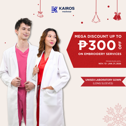 [NO EMBROIDERY] KAIROS Doctor's Gown Laboratory Gown Gabardine White Fabric Suit Blazer