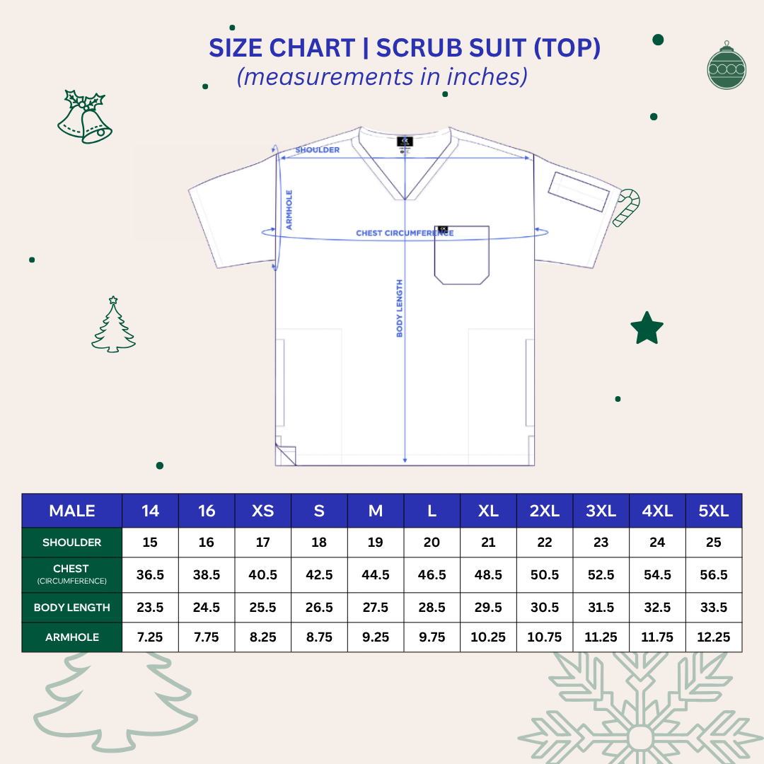 [MALE TOPS ONLY, NO EMBRO] KAIROS SCRUB SUITS ONYX BLACK TOP FOR MALE | PureComfort Fabric