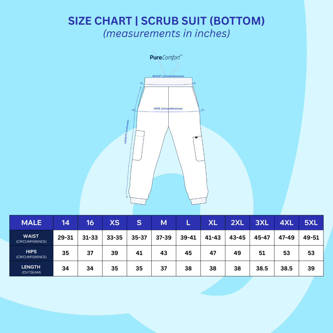 Male Scrubs Bottoms | Jogger Pants | Kairos PureComfort