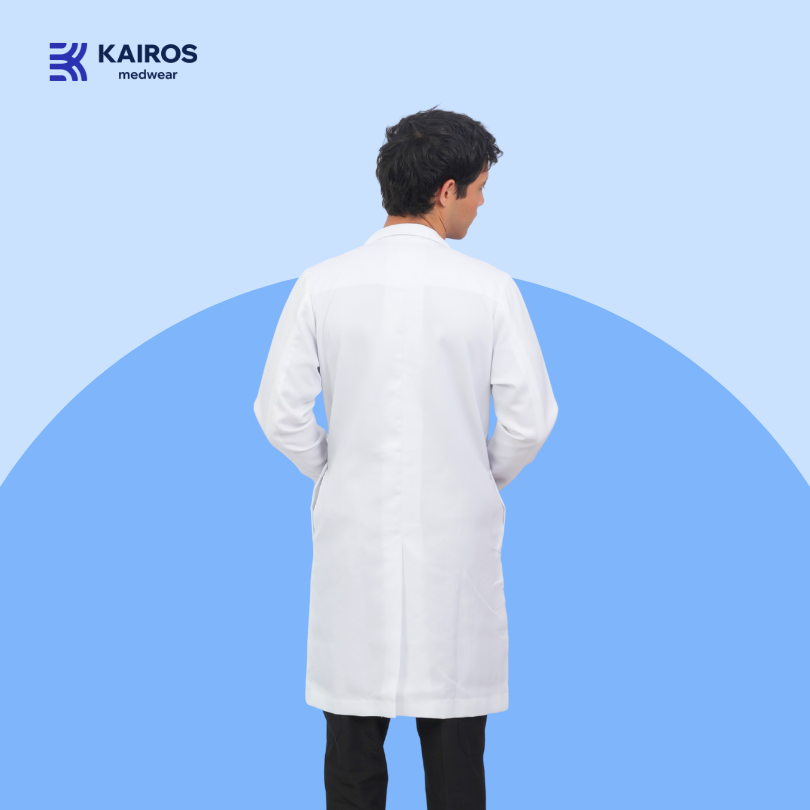 [NO EMBROIDERY] KAIROS Doctor's Gown Laboratory Gown Gabardine White Fabric Suit Blazer