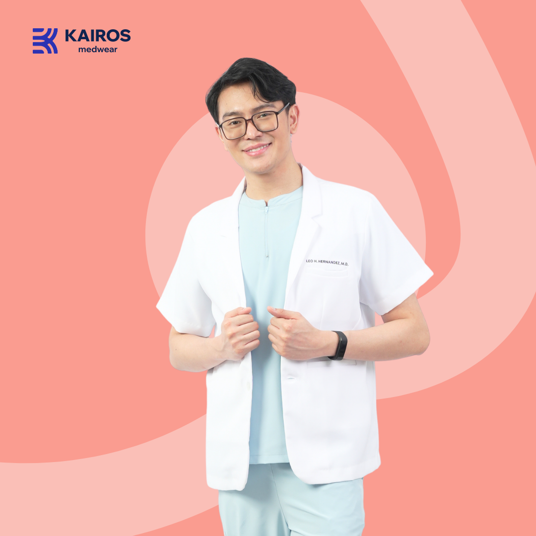Gabardine Doctor’s White Coat | Short Sleeve | Kairos Medwear