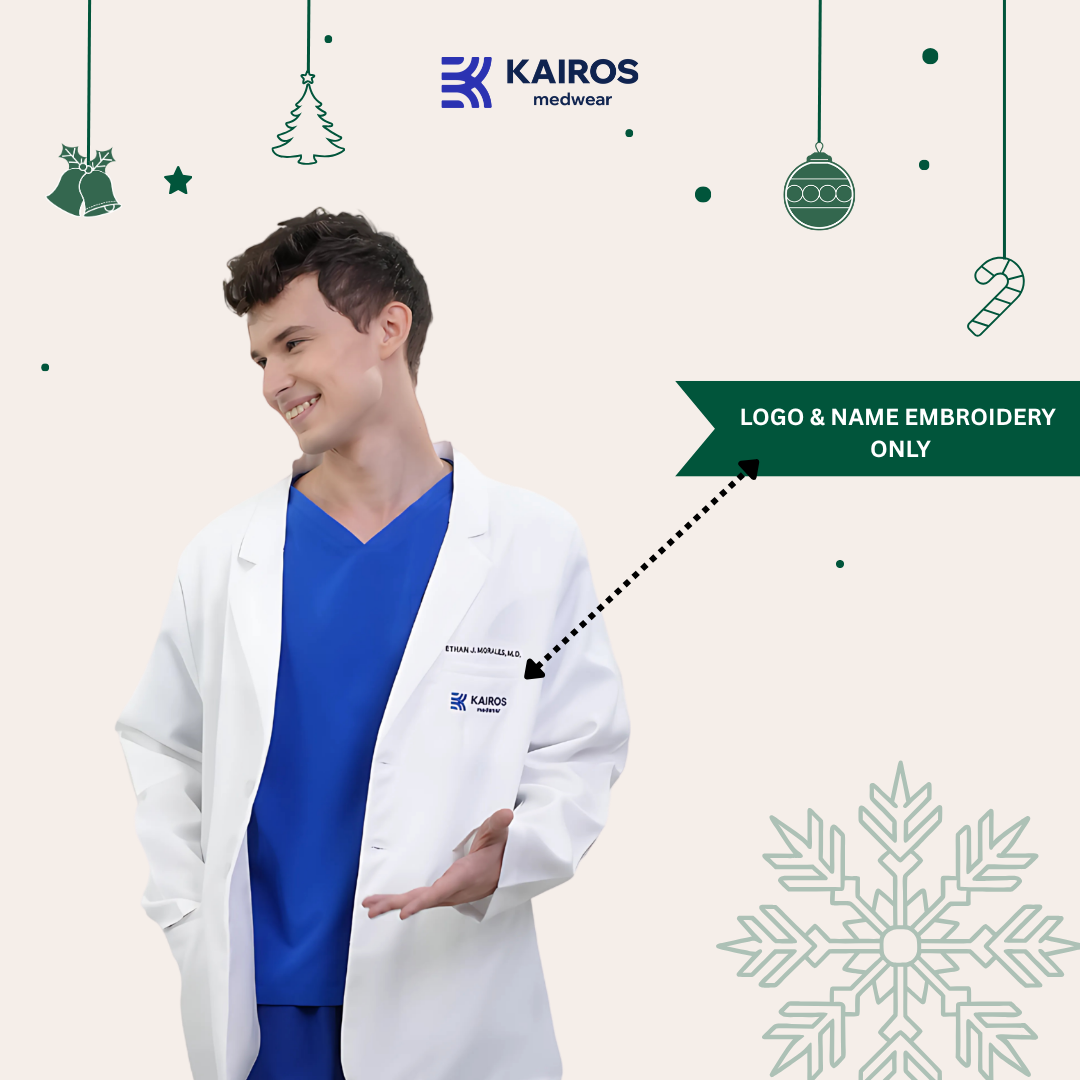 KAIROS MEDWEAR EMBROIDERY ONLY ADD ON for Scrubs and Coats Sewing Accessory Type Patch (NO GARMENT)