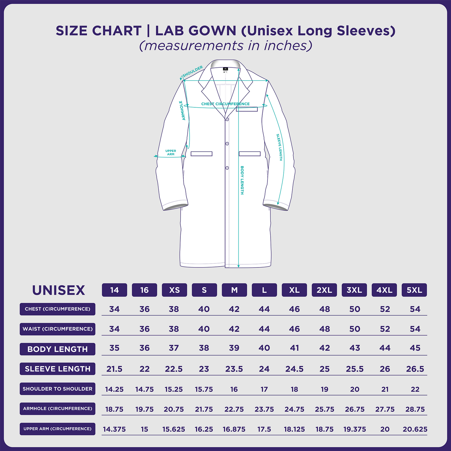 [NO EMBROIDERY] KAIROS Laboratory Gown Long Sleeves Doctor's Gown Katrina White Fabric