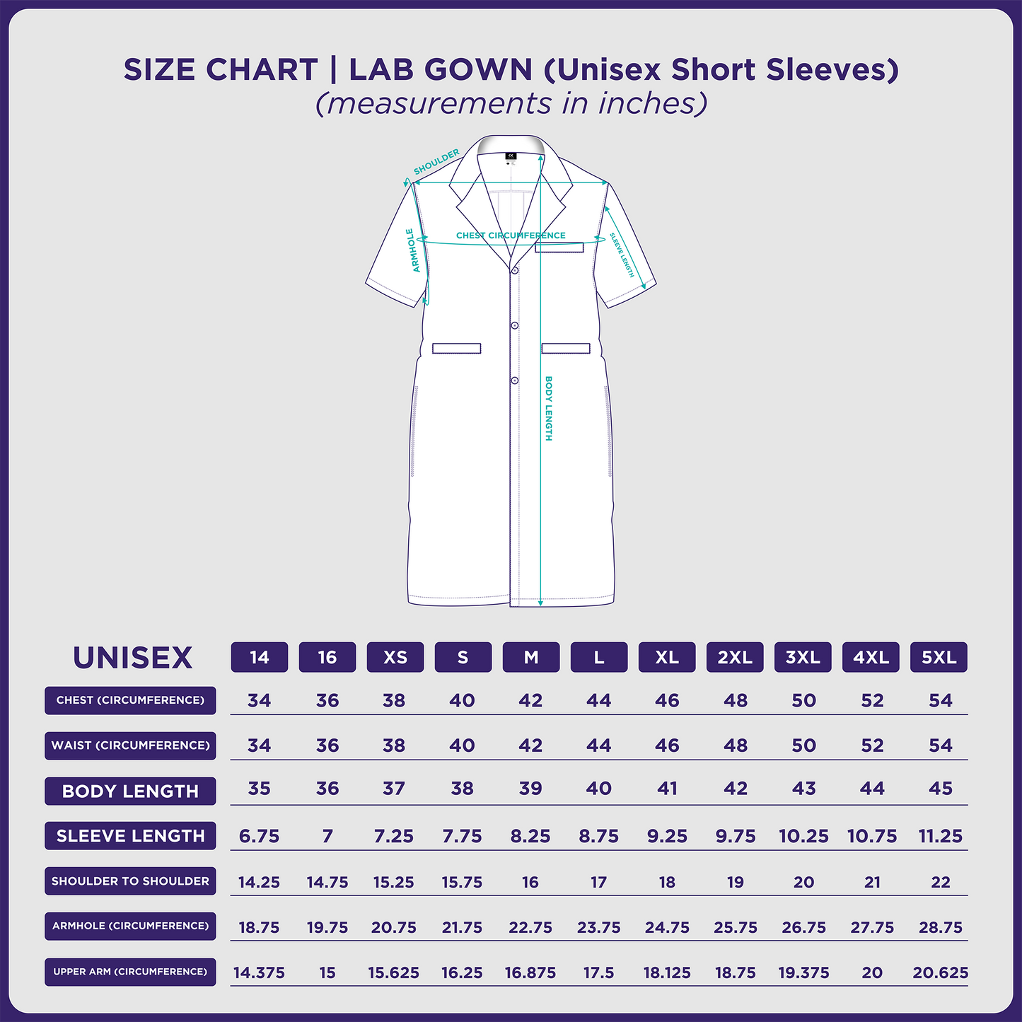 [NO EMBROIDERY] KAIROS Laboratory Gown Short Sleeves Doctor's Gown Katrina White Fabric