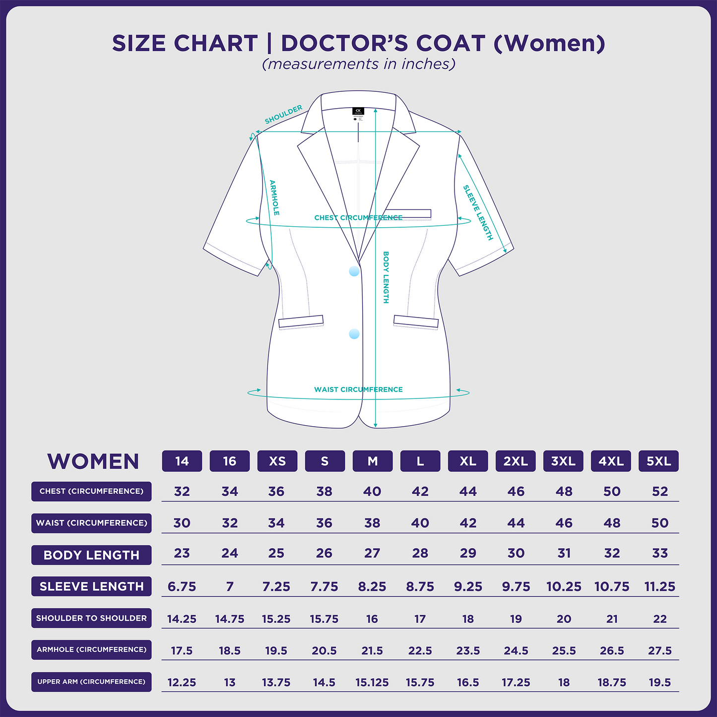 [NO EMBROIDERY] KAIROS Doctor's FEMALE WHITE COAT Short Sleeve Gabardine Fabric