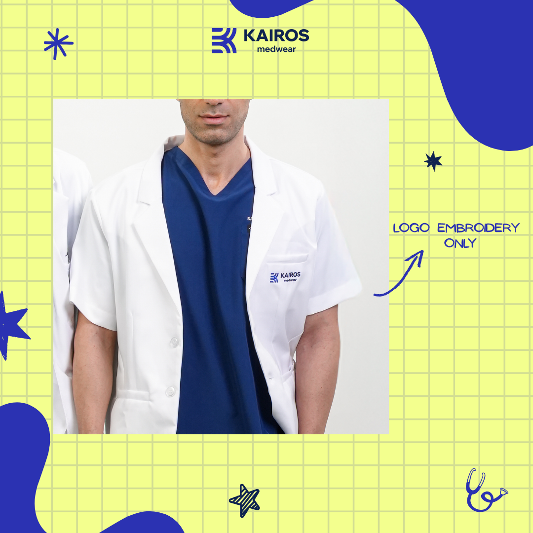 KAIROS MEDWEAR EMBROIDERY ONLY ADD ON for Scrubs and Coats Sewing Accessory Type Patch (NO GARMENT)