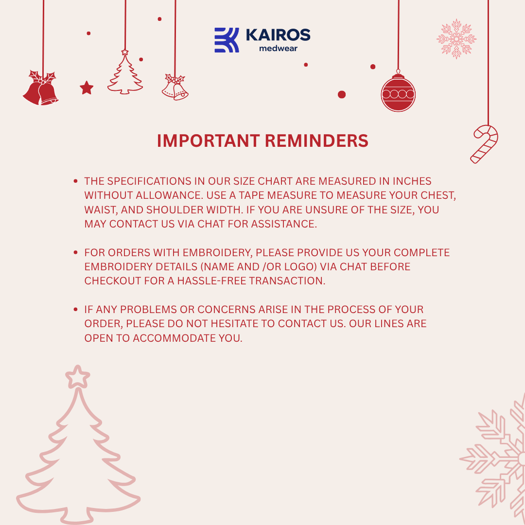 [MALE TOPS ONLY, NO EMBRO] KAIROS SCRUB SUITS TOP FOR MALE | PureComfort Fabric Technology