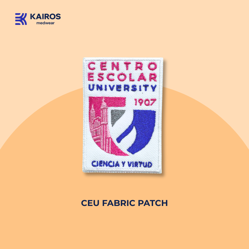 KAIROS Centro Escolar University Patch 1907 CEU Uniform Logo Patches Embroidery