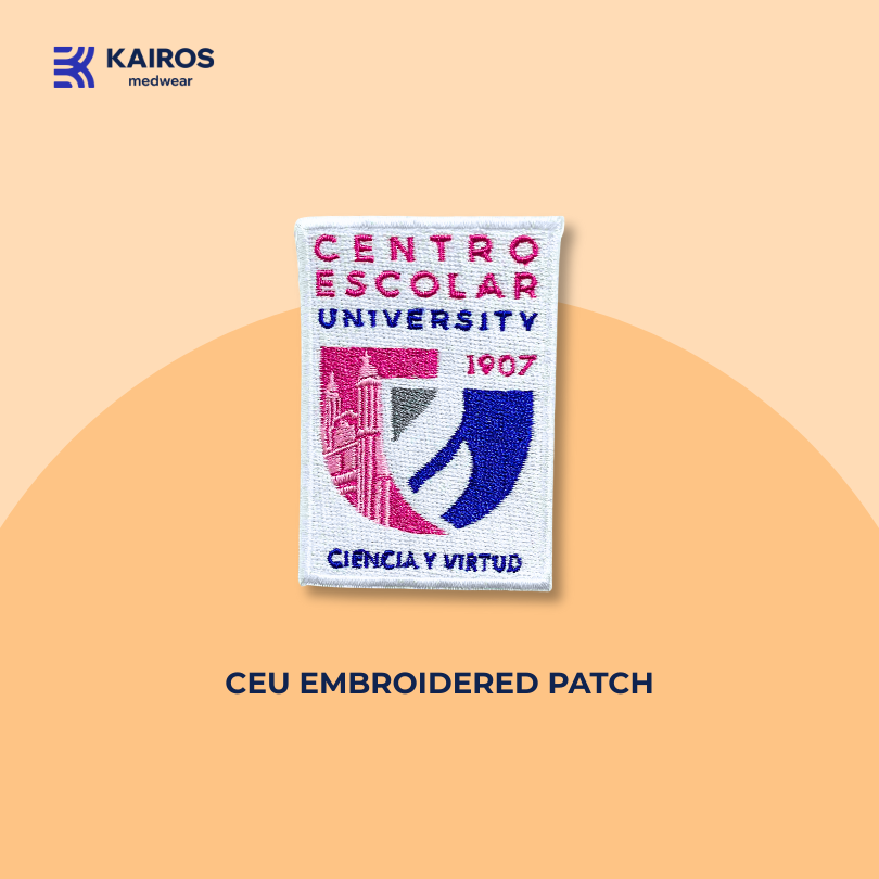 KAIROS Centro Escolar University Patch 1907 CEU Uniform Logo Patches Embroidery