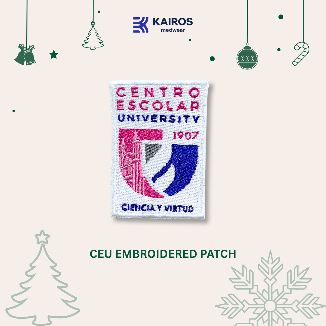 KAIROS Centro Escolar University Patch 1907 CEU Uniform Logo Patches Embroidery
