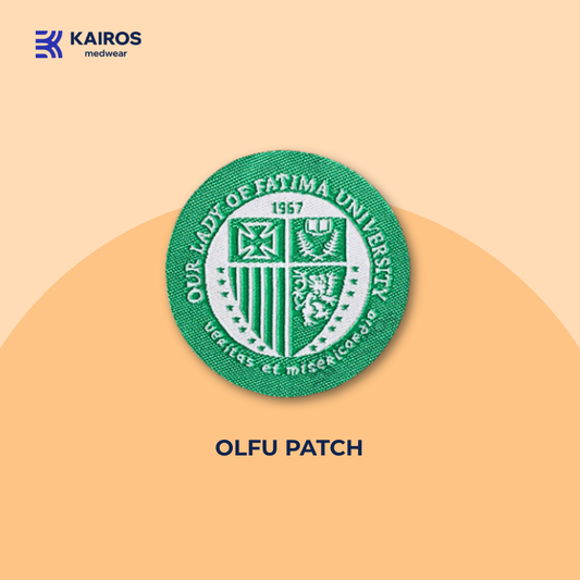 KAIROS Our Lady of Fatima University Logo PATCH ONLY | OLFU Uniform Patches Woven Knitted