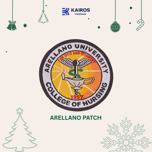 KAIROS Arellano University College of Nursing Logo PATCH ONLY | AUCN Uniform Patches Woven Knitted
