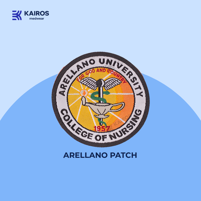 KAIROS Arellano University College of Nursing Logo PATCH ONLY | AUCN Uniform Patches Woven Knitted