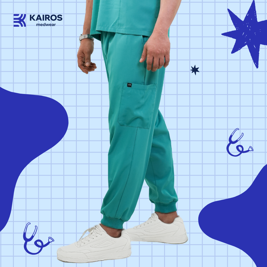 [MALE BOTTOMS ONLY] KAIROS SCRUB SUITS BOTTOM FOR MALE | PureComfort Fabric Technology