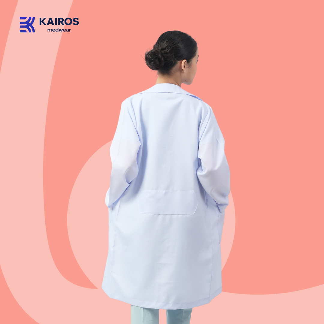 Buttoned Laboratory Gown | Doctor’s Lab Coat | Kairos Medwear