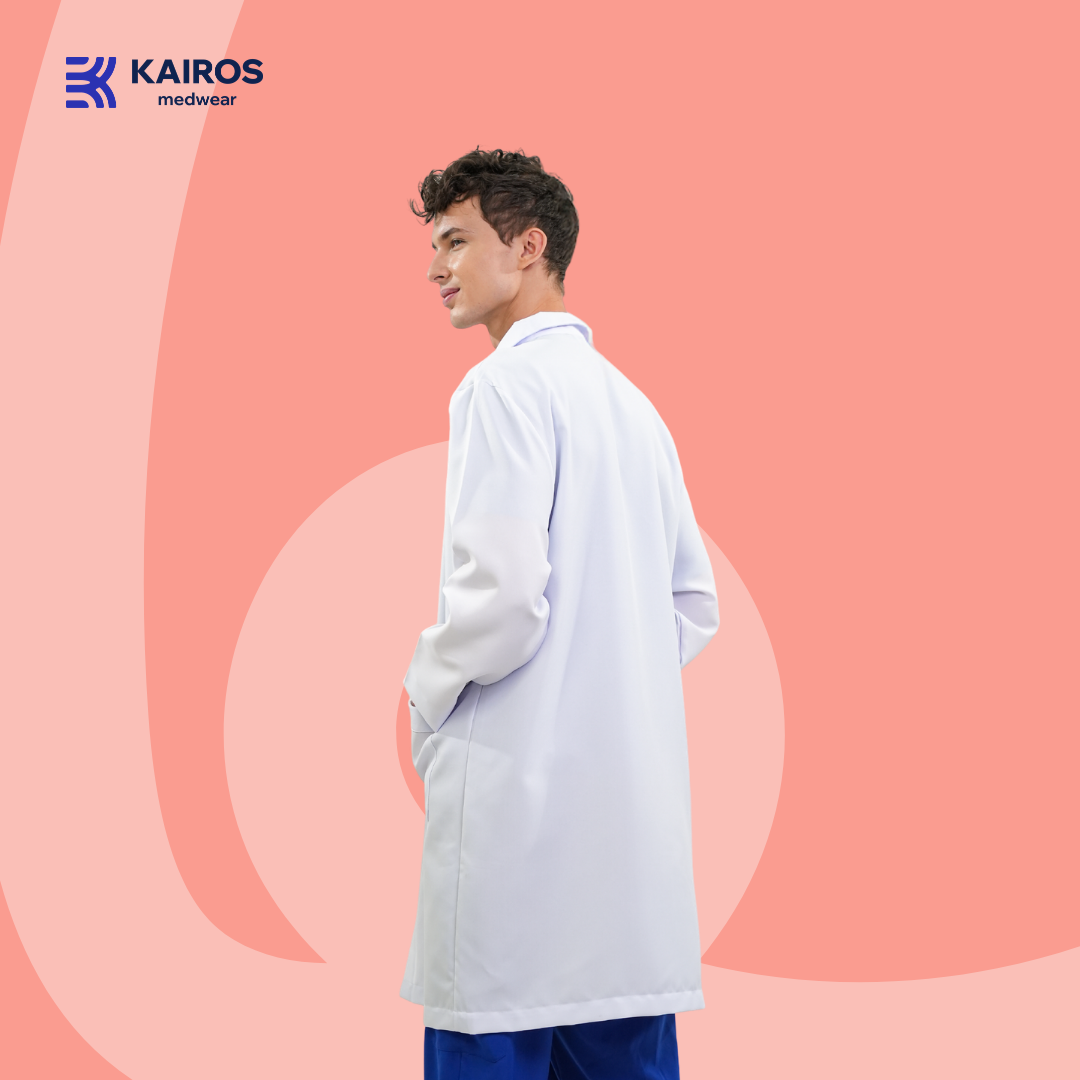 Buttoned Laboratory Gown | Doctor’s Lab Coat | Kairos Medwear