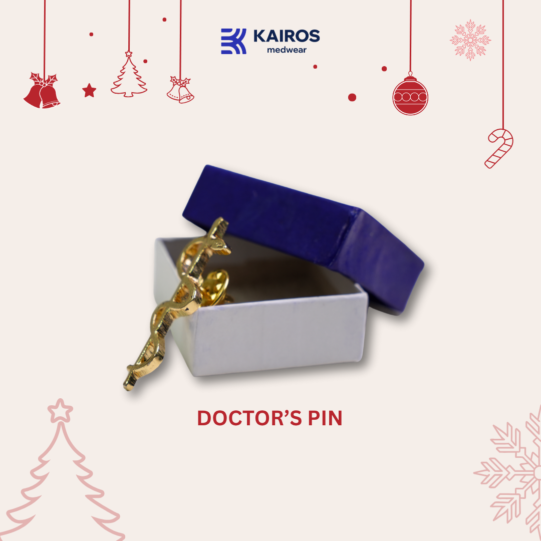 KAIROS Doctor’s Pin The Rod of Asclepius Pin for Medical Professionals Medwear Accessories