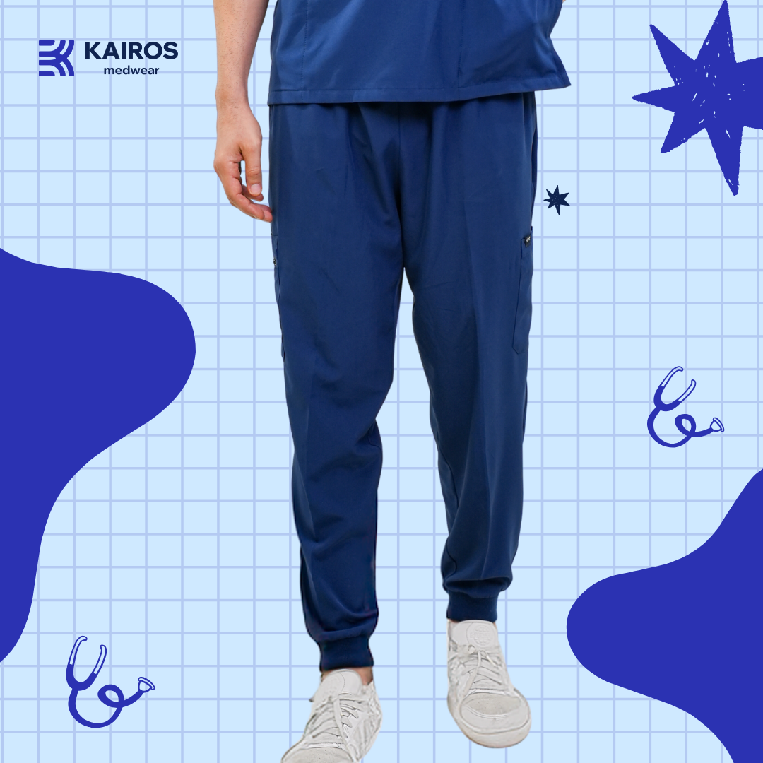 [MALE BOTTOMS ONLY] KAIROS SCRUB SUITS BOTTOM FOR MALE | PureComfort Fabric Technology