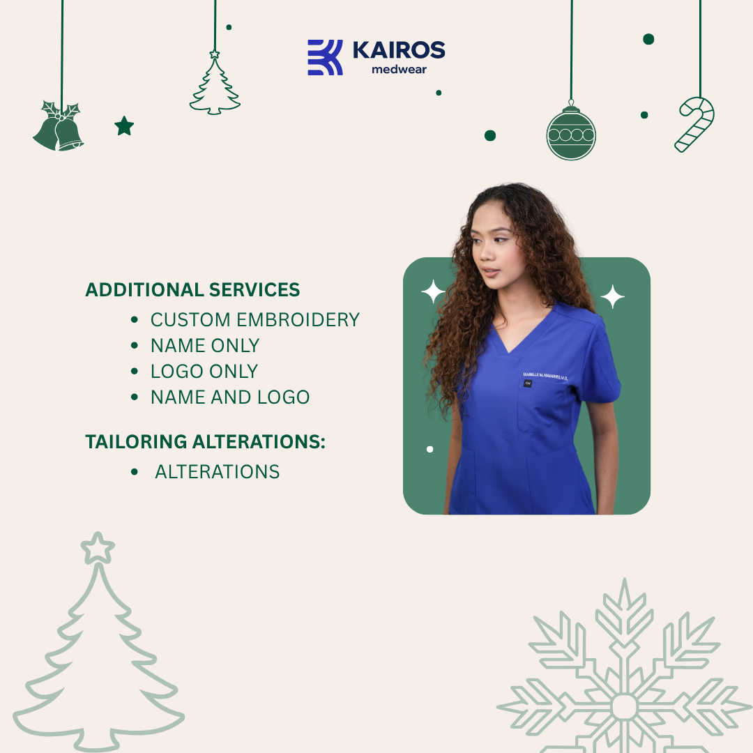 [MALE TOPS ONLY, NO EMBRO] KAIROS SCRUB SUITS ONYX BLACK TOP FOR MALE | PureComfort Fabric