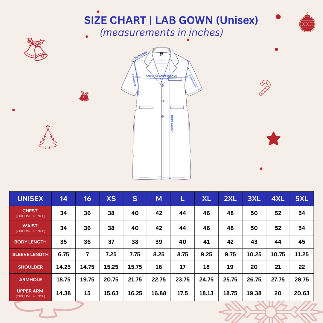 [NO EMBROIDERY] KAIROS Laboratory Gown Short Sleeves Doctor's Gown Katrina White Fabric