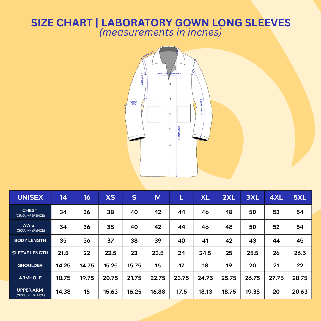 Buttoned Laboratory Gown | Doctor’s Lab Coat | Kairos Medwear
