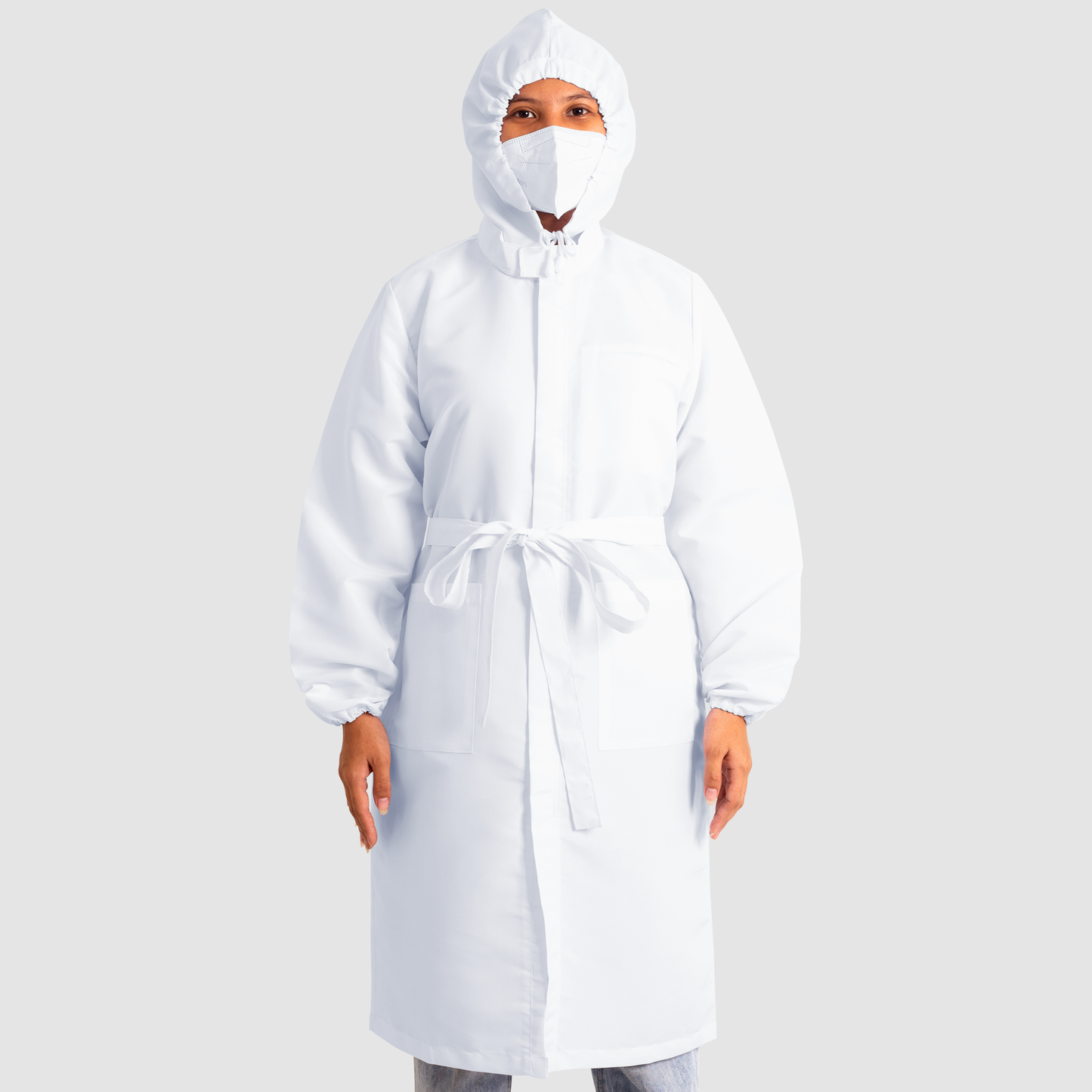 [NO EMBROIDERY] KAIROS PPE Gown Medical Professionals Doctor’s White Coat Water Repellant