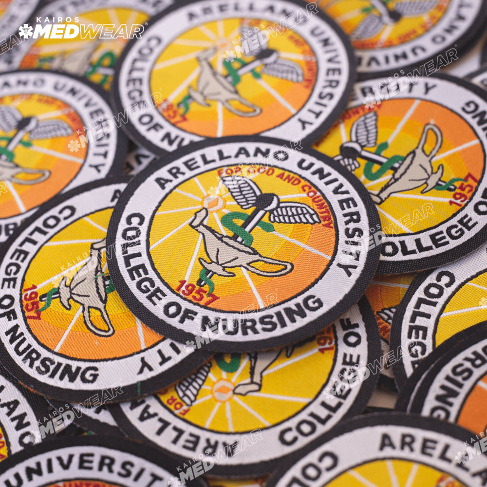 KAIROS Arellano University College of Nursing Logo PATCH ONLY | AUCN Uniform Patches Woven Knitted