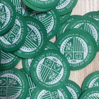 KAIROS Our Lady of Fatima University Logo PATCH ONLY | OLFU Uniform Patches Woven Knitted